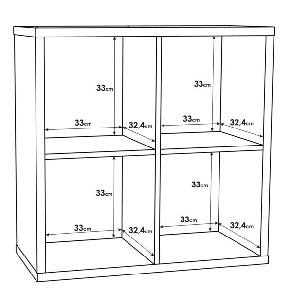 Mauro 2x2 Storage Unit in Sand Oak - Image 6