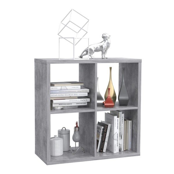 Mauro 2x2 Storage Unit in Concrete Grey - Image 3