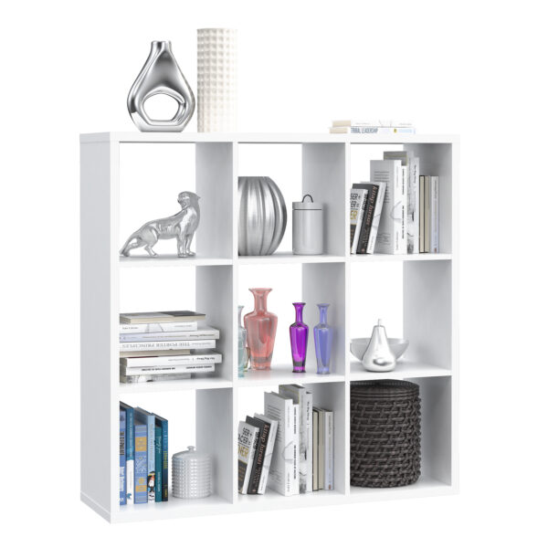 Mauro 3x3 Storage Unit in Matt White - Image 5