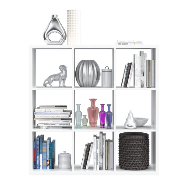 Mauro 3x3 Storage Unit in Matt White - Image 6