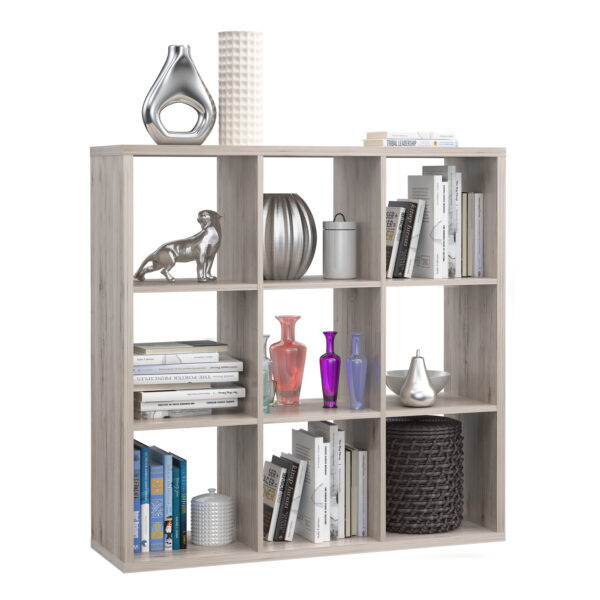 Mauro 3x3 Storage Unit in Sand Oak - Image 3
