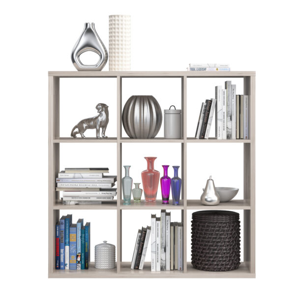 Mauro 3x3 Storage Unit in Sand Oak - Image 4