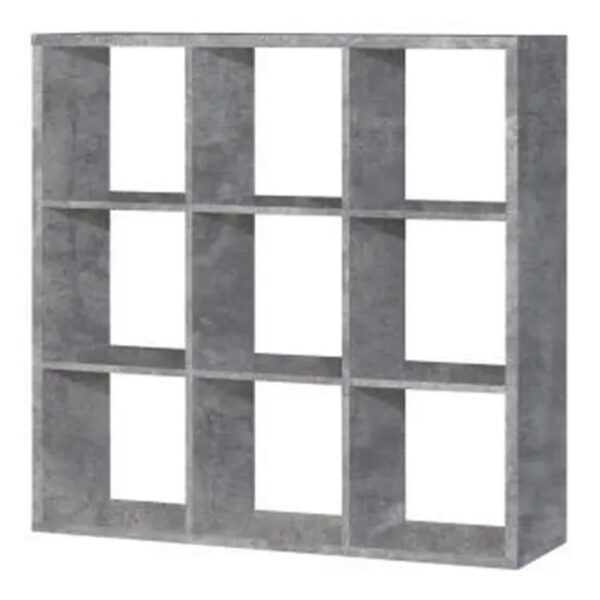 Mauro 3x3 Storage Unit in Concrete Grey - Image 2