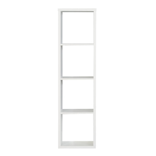 Mauro 3 Shelves Storage Unit in Matt White - Image 2