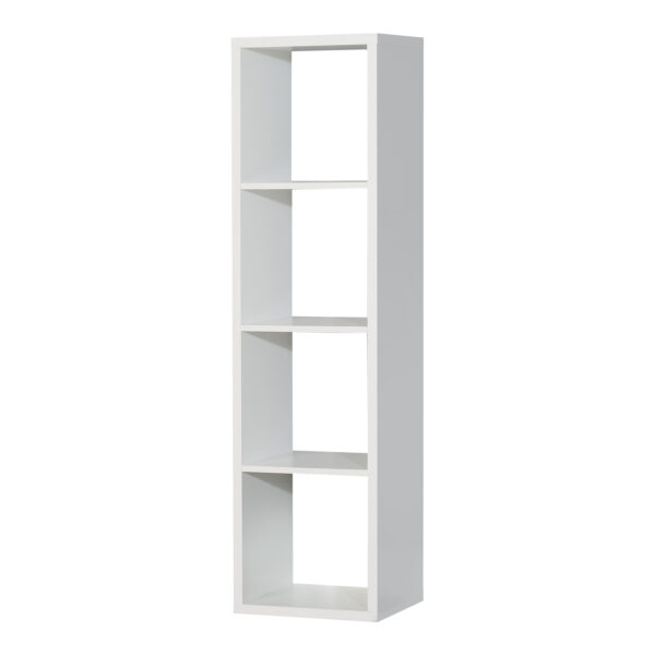 Mauro 3 Shelves Storage Unit in Matt White - Image 3