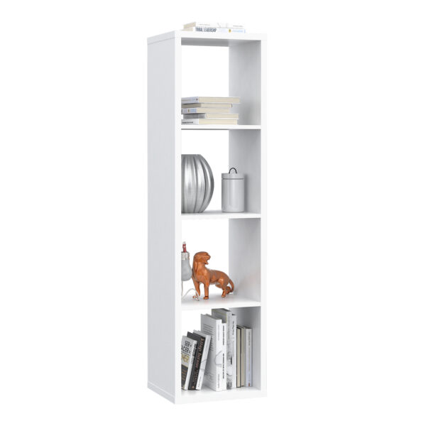 Mauro 3 Shelves Storage Unit in Matt White - Image 5