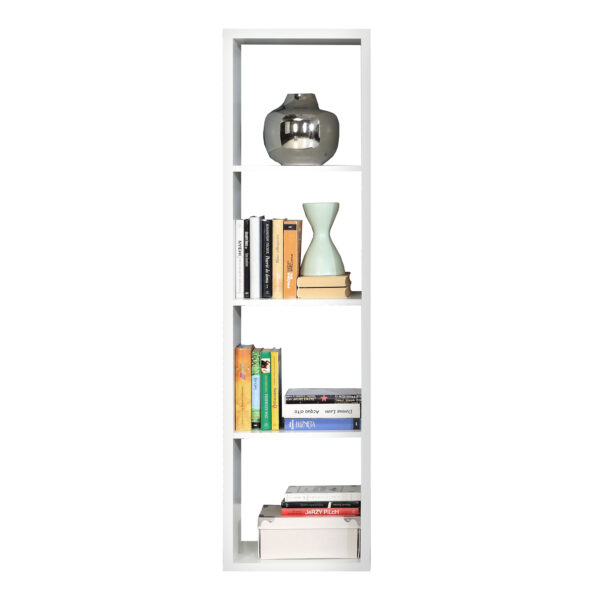 Mauro 3 Shelves Storage Unit in Matt White - Image 6