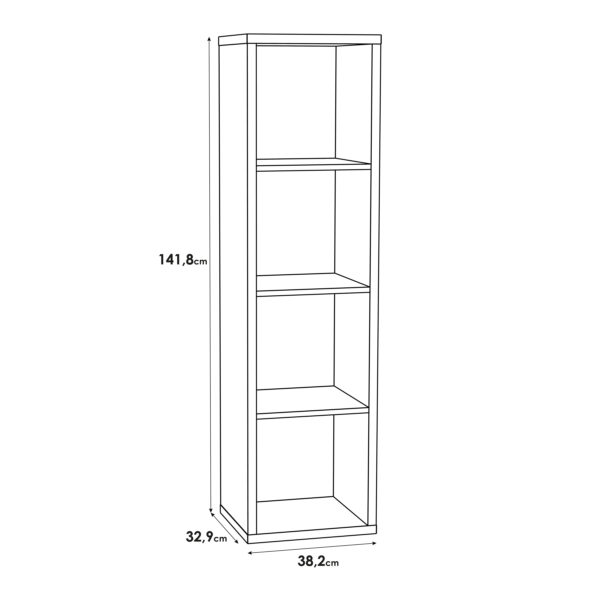 Mauro 3 Shelves Storage Unit in Sonoma Oak - Image 6