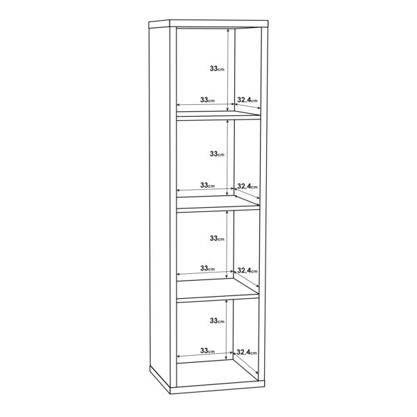 Mauro 3 Shelves Storage Unit in Sonoma Oak - Image 7