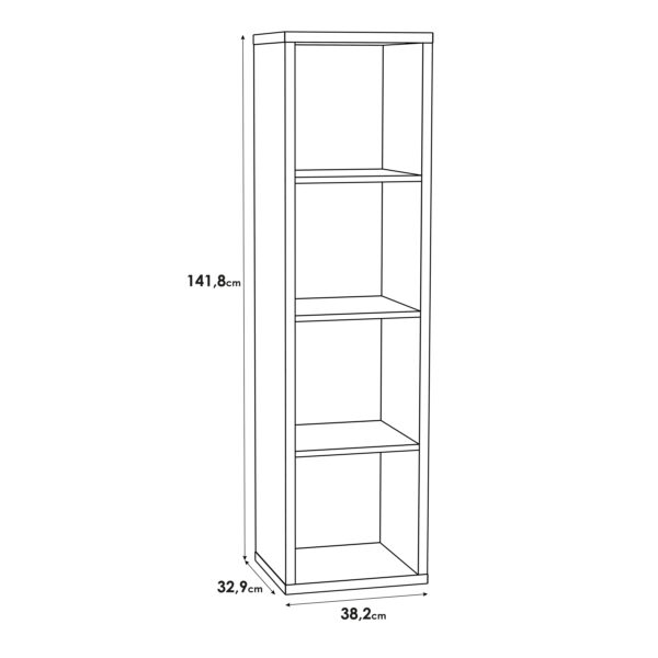 Mauro 3 Shelves Storage Unit in Sand Oak - Image 5