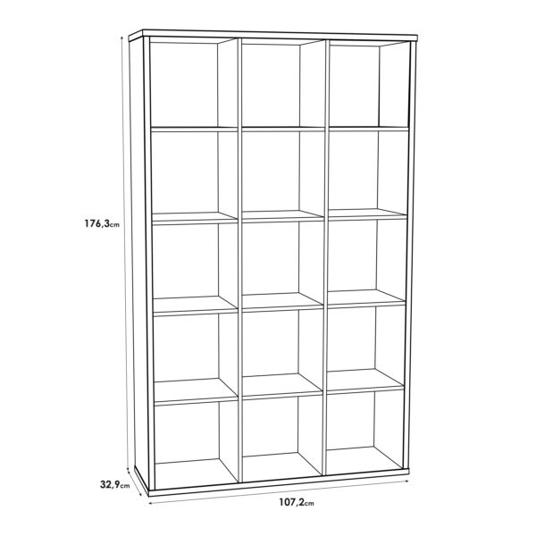 Mauro 3x5 Storage Unit in Matt White - Image 8