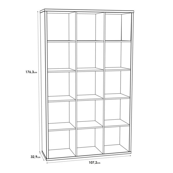 Mauro 3x5 Storage Unit in Sonoma Oak - Image 6