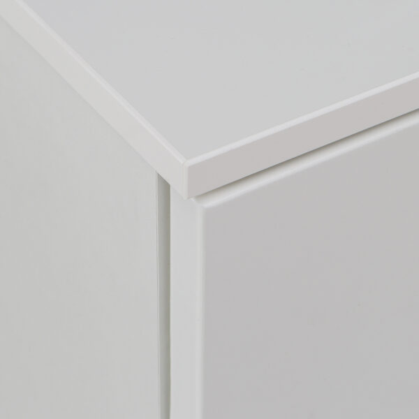 Sienna Abstract Chest of in White/White High Gloss - Image 8
