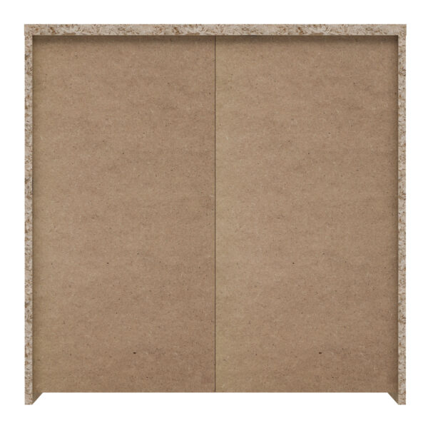 Best Chest Storage Cabinet with 4 Doors in Artisan Oak/White - Image 4