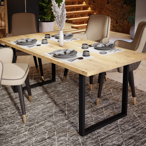 Nikomedes Dining Table in Bartex Oak - Image 4