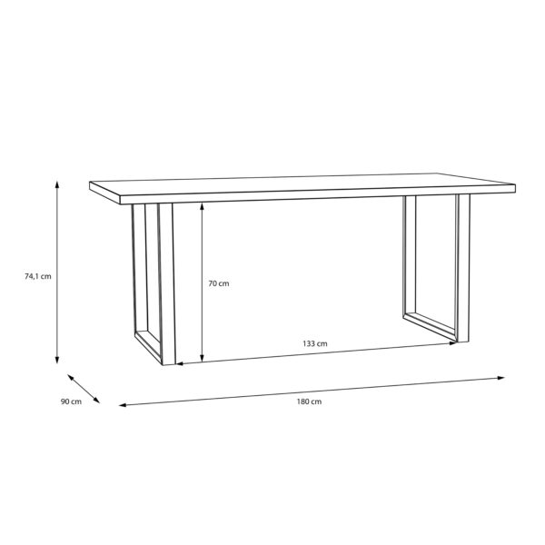 Nikomedes Dining Table in Bartex Oak - Image 6