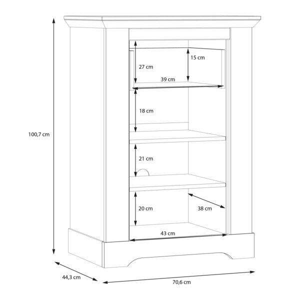 Illopa Chest of Drawers in Oak Nelson/Snowy Oak - Image 9