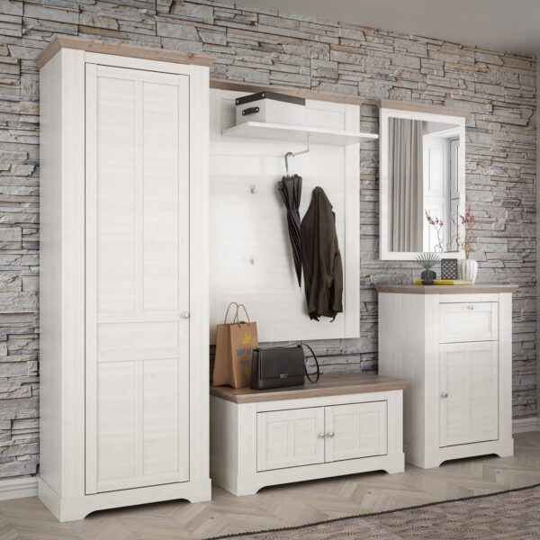Illopa Storage Bench in Oak Nelson/Snowy Oak - Image 5