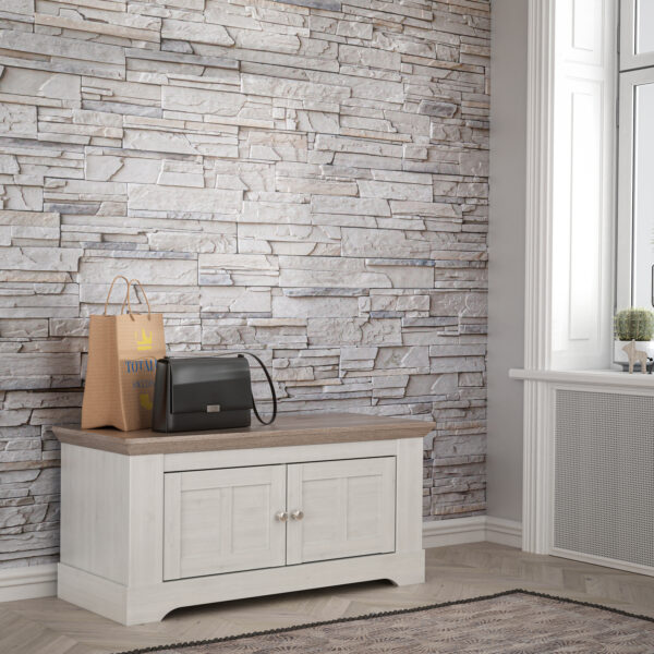 Illopa Storage Bench in Oak Nelson/Snowy Oak - Image 6