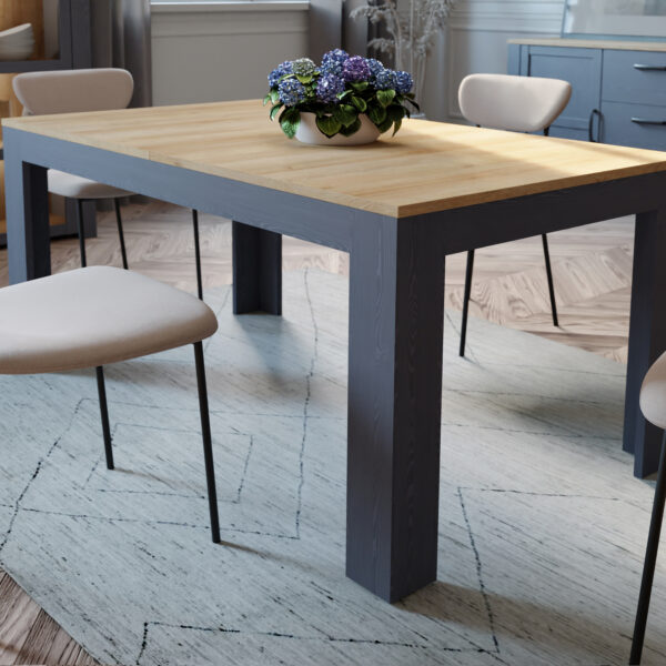 Bohol Extending Dining Table 160-207cm in Riviera Oak/Navy - Image 6