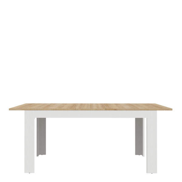 Bohol Extending Dining Table 160-207cm in Riviera Oak/White - Image 4