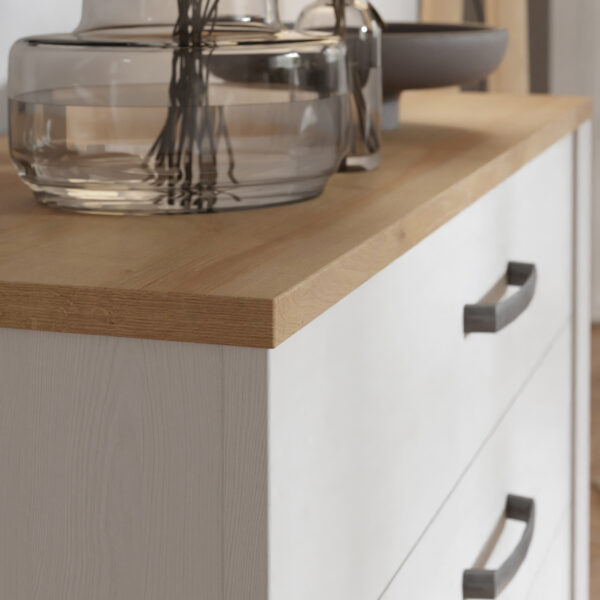 Bohol 3 Drawer Chest in Riviera Oak/White - Image 7