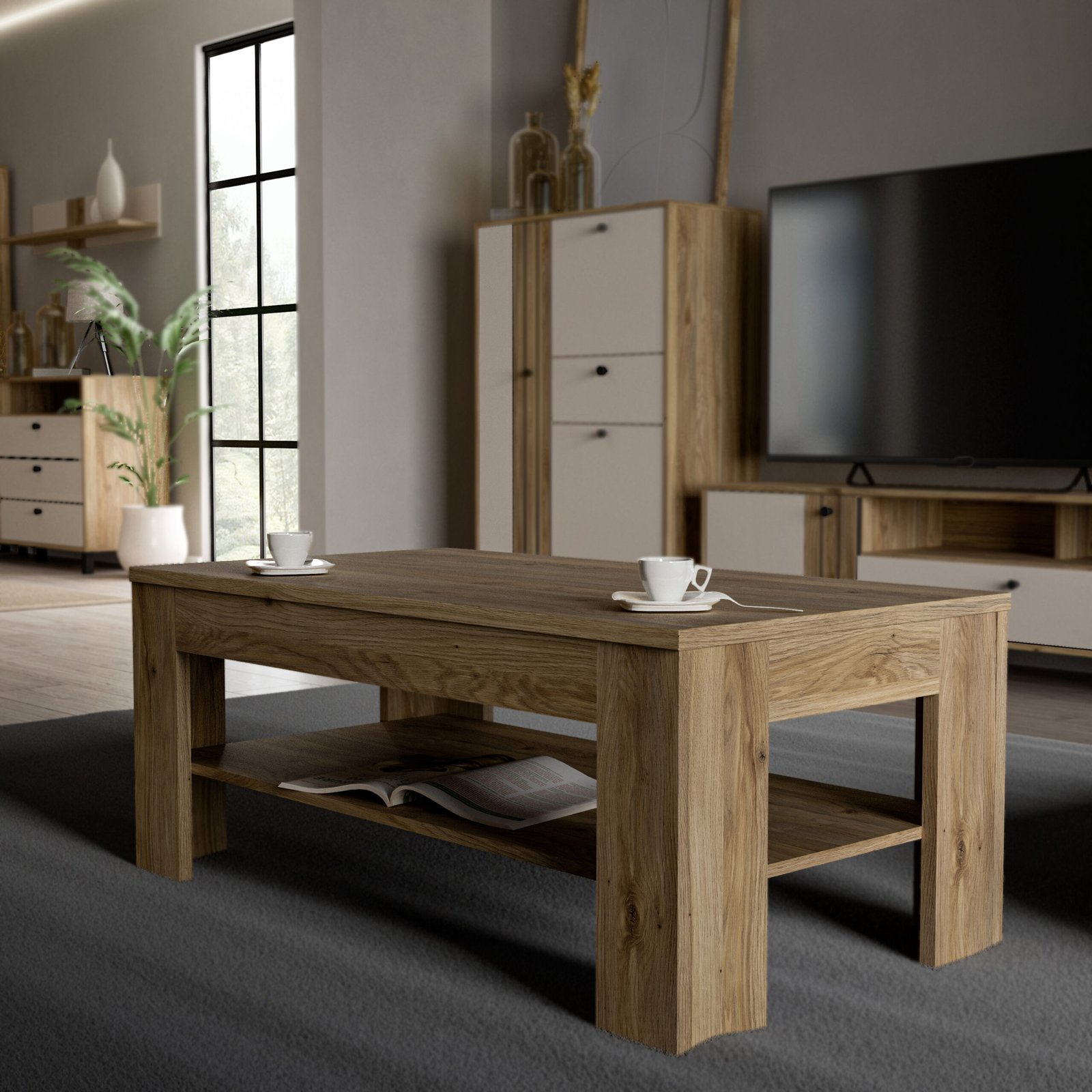 Grafton Coffee Table In Oak - Image 2
