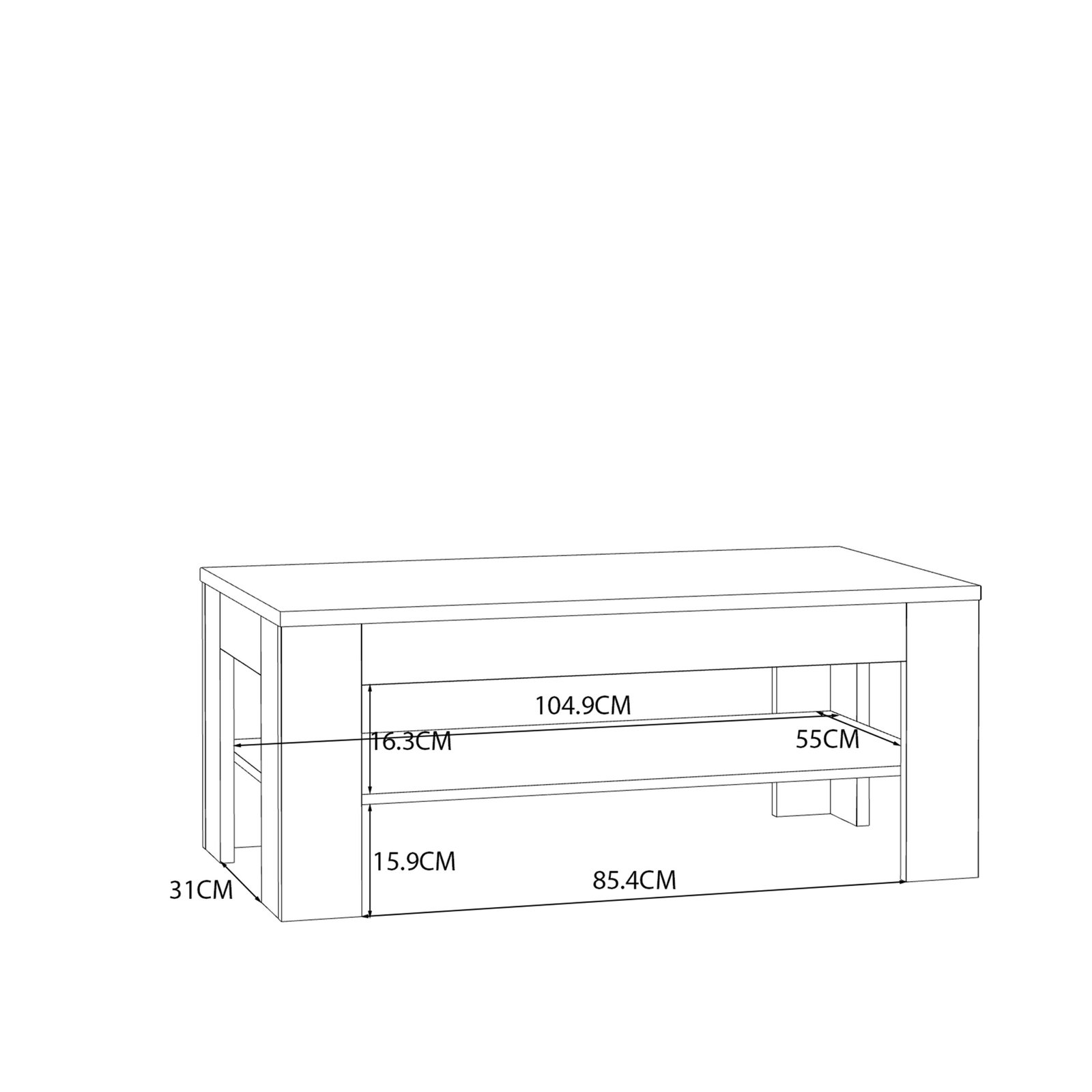 Grafton Coffee Table In Oak - Image 6