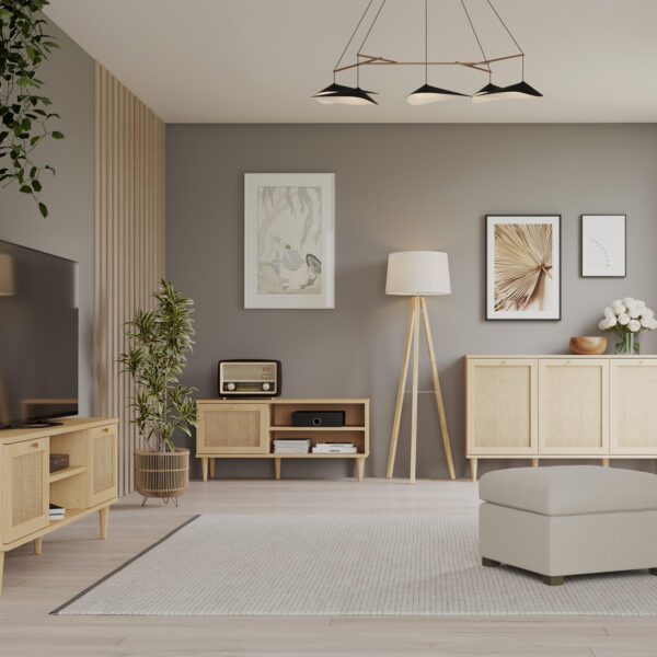 Calasetta TV Unit in Rattan - Image 7