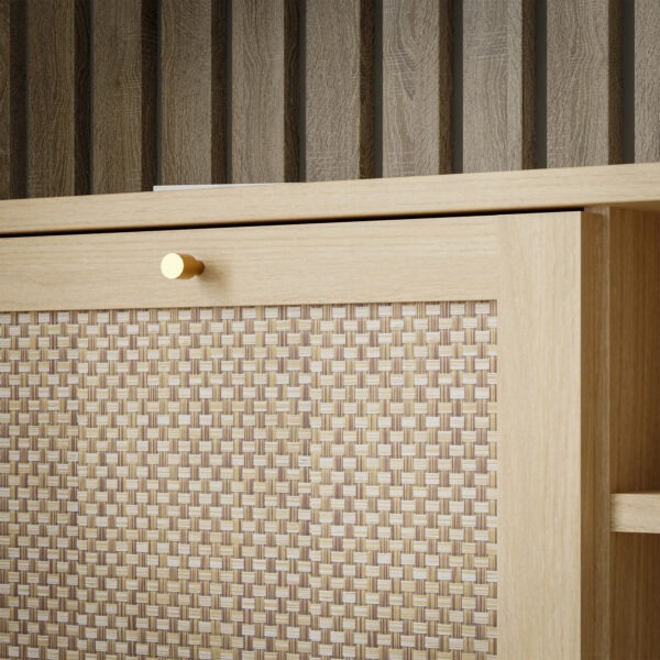 Calasetta TV Unit in Rattan - Image 9