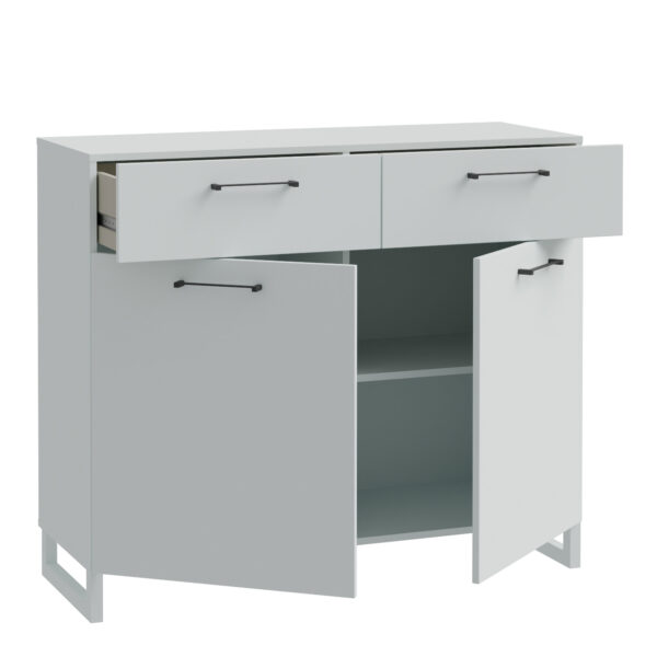 Sali 2 Door 2 Drawer Chest in Light Grey - Image 3