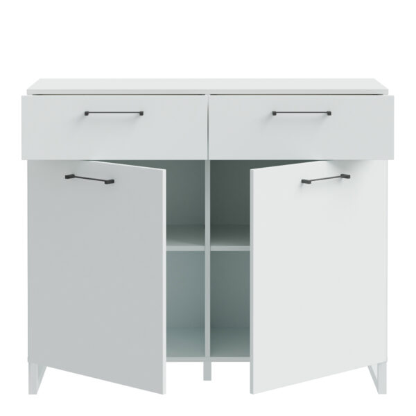 Sali 2 Door 2 Drawer Chest in Light Grey - Image 4