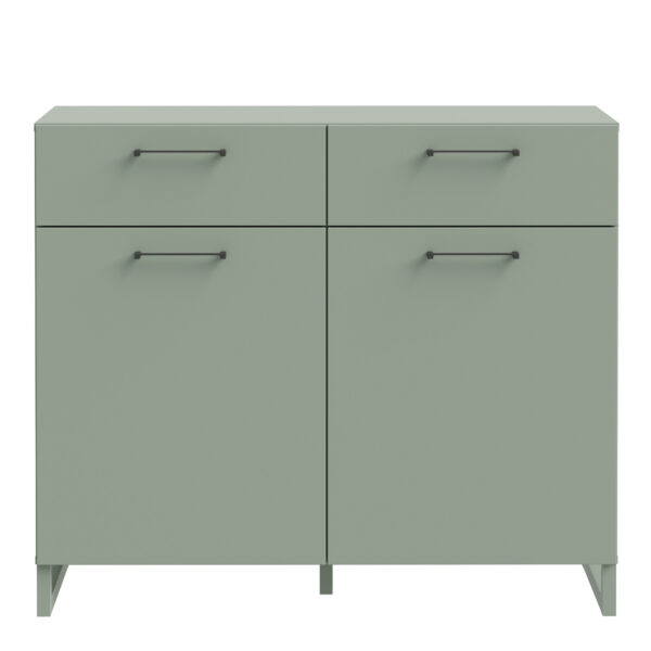 Sali 2 Door  2 Drawer Chest in Sage Green - Image 2