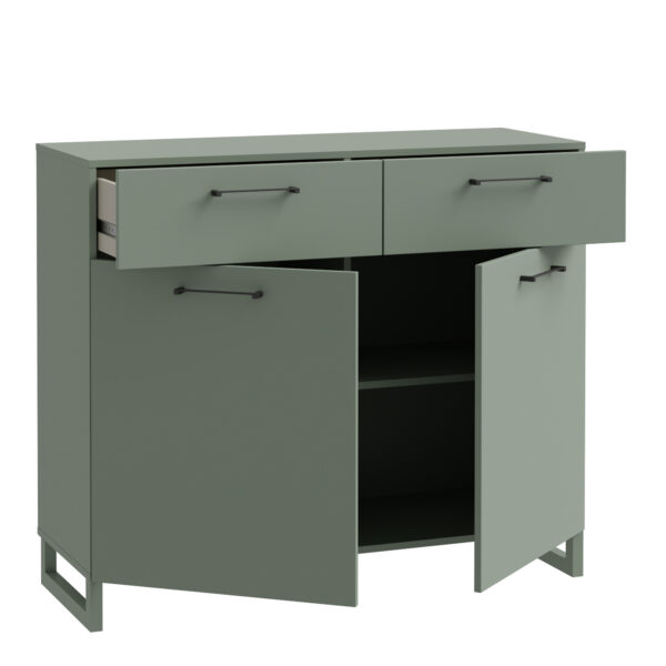 Sali 2 Door  2 Drawer Chest in Sage Green - Image 3
