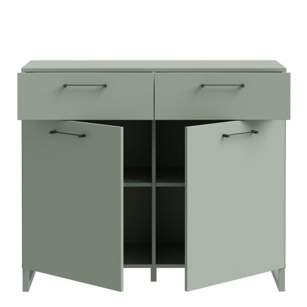 Sali 2 Door  2 Drawer Chest in Sage Green - Image 4