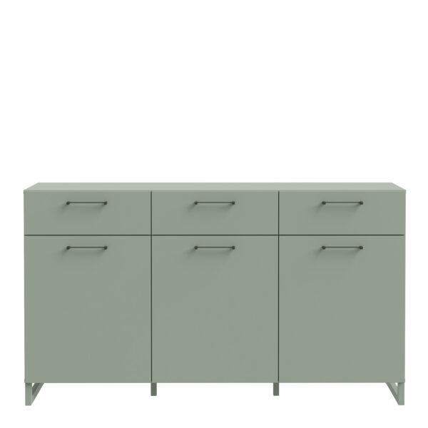 Sali 3 Door 3 Drawer Chest in Sage Green - Image 2