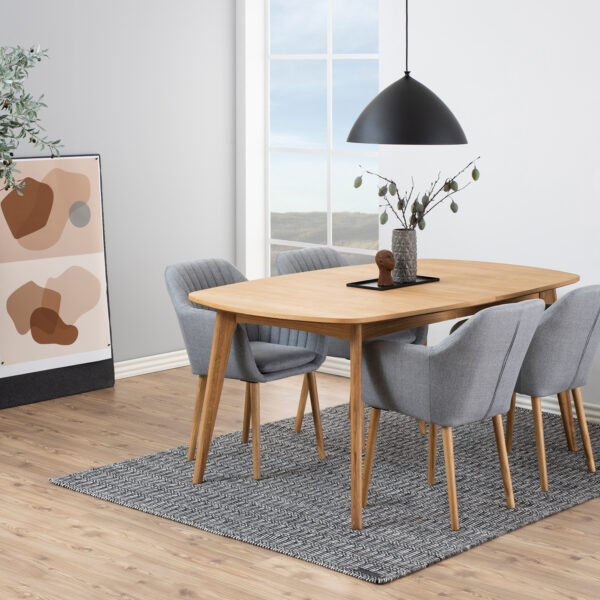 Marte Dining Table in Oak - Image 7
