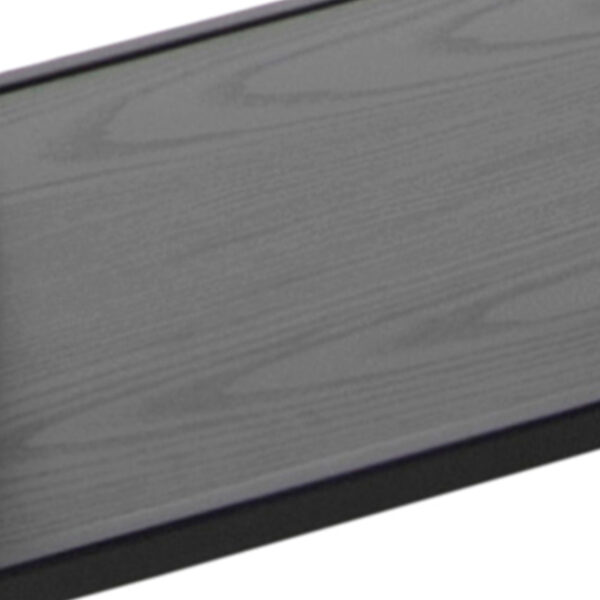 Seaford Tall Black Metal Bookcase with 5 Black Shelves - Image 8