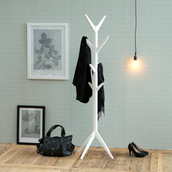 Ascot Coat Hanger in White - Image 2