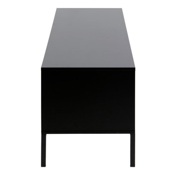 Seaford TV Unit 2 Doors 1 Drawer in Black & Oak - Image 3