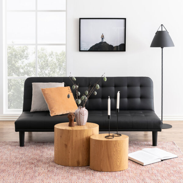 Mice Oval Coffee Table in Oak Set of 2 - Image 3