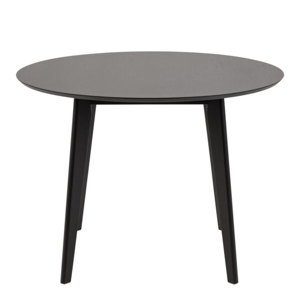 Roxby Round Dining Table in Black 105x76cm - Image 2