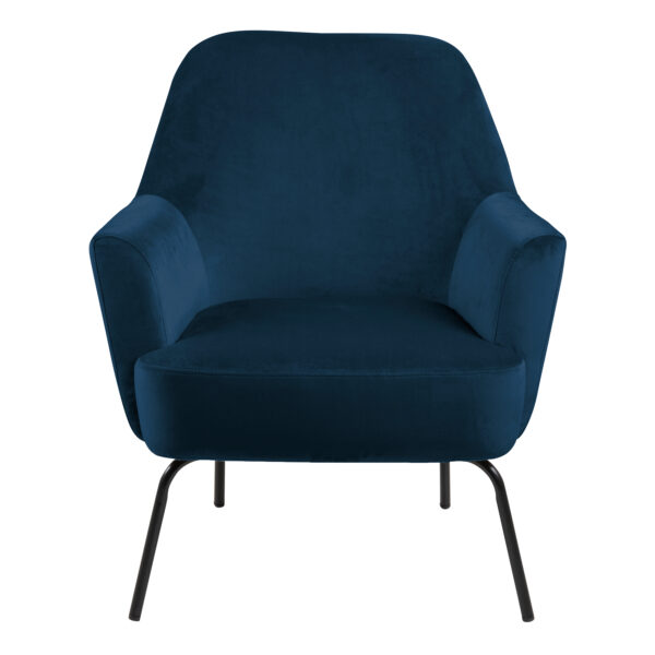 Melissa Lounge Chair in Navy Blue - Image 3