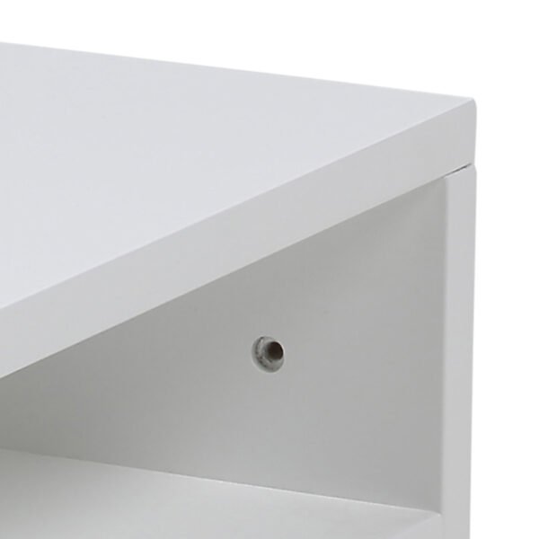 Ashlan Bedside Table with 1 Drawer in White - Image 6