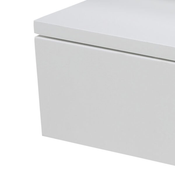 Ashlan Bedside Table with 1 Drawer in White - Image 7