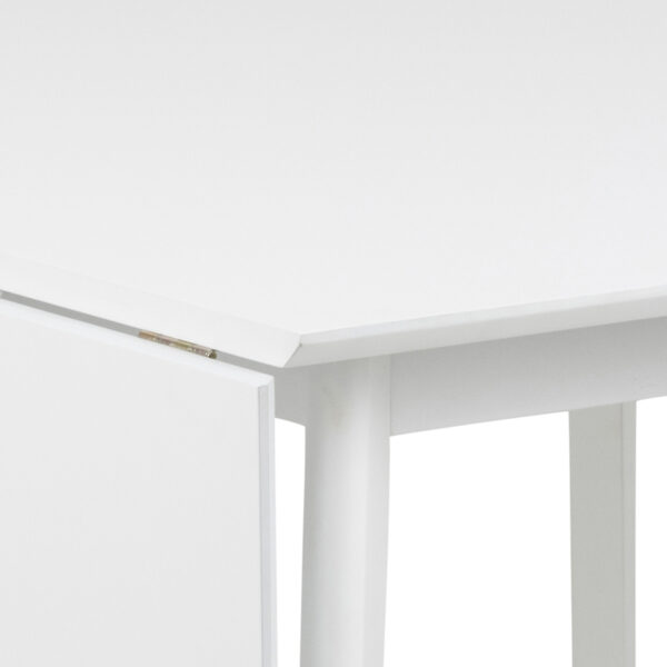 Roxby Square Dining Table in White Included 4 Roxby Dining Chair in White - Image 5