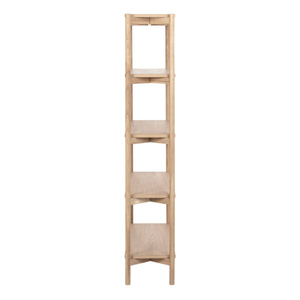 Braidwood Bookcase with 4 Shelves in White Oak Veneer - Image 3