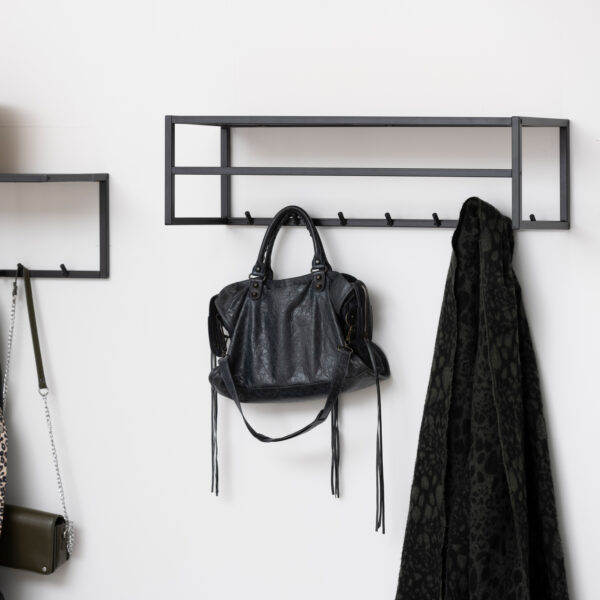 Seaford Coat Rack in Black And Oak - Image 3