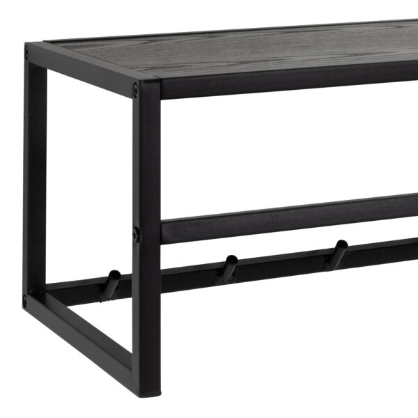 Seaford Coat Rack in Black And Oak - Image 4