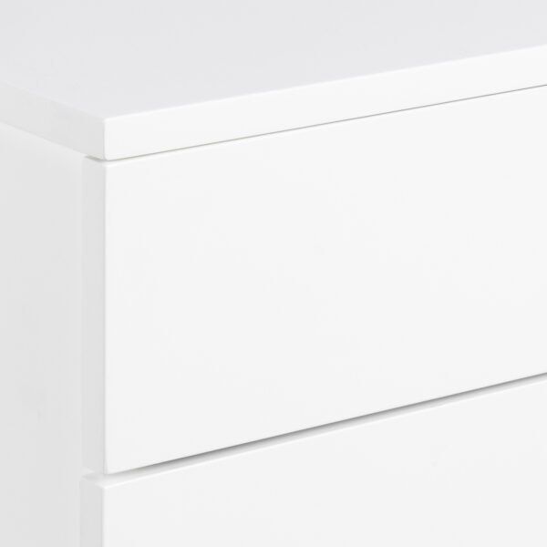 Avignon Bedside Table with 2 Drawers in White - Image 6